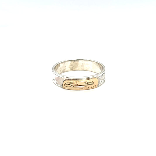 Ring - Gold & Silver - 3/16" - Orca - Size 8