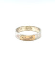 Ring - Gold and Silver - 3/16" - Salmon - Size 10