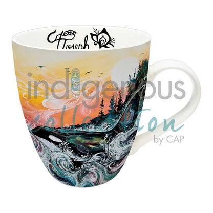 Mug - Fine China - Orca Sunset
