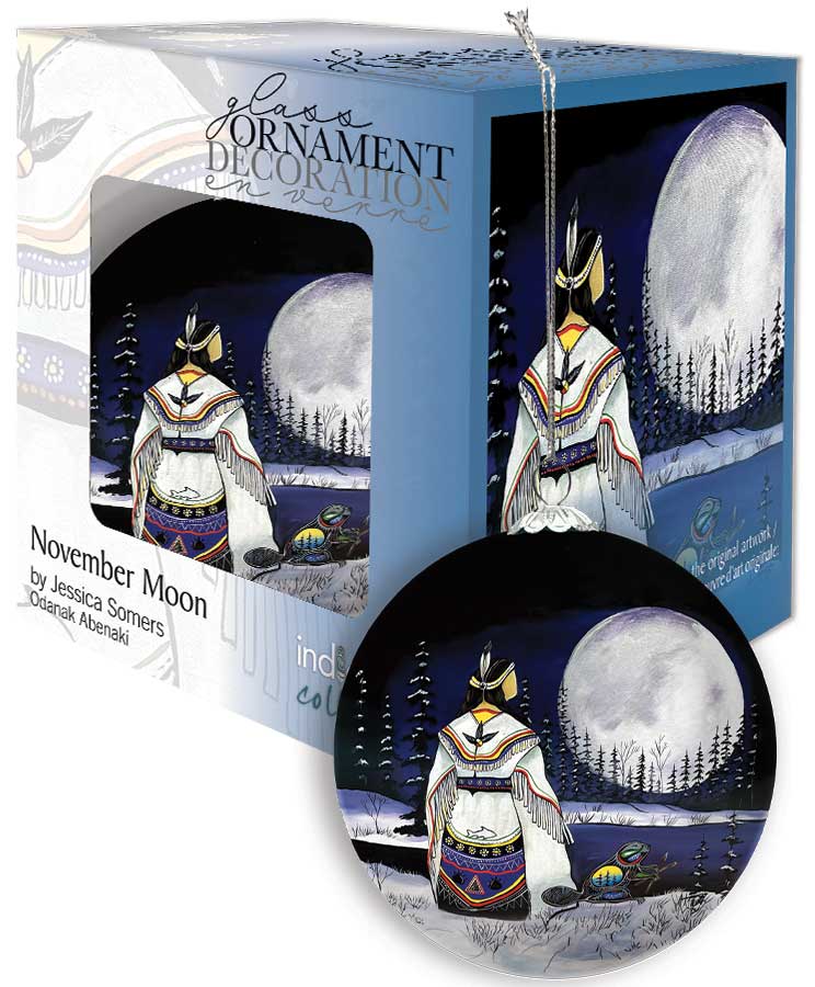 Ornament - Glass - November Moon