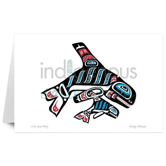 Card - Babcock - Orca and Baby - 6x9