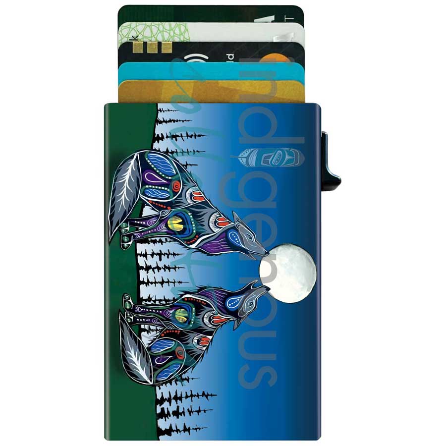 Card Holder - Metal - Howling Duo