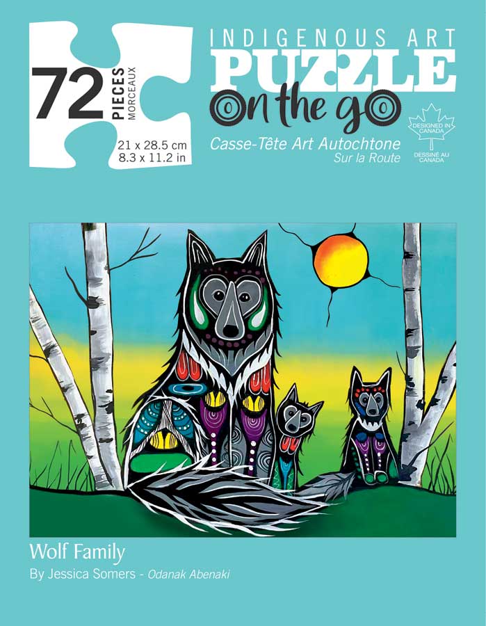 Puzzle - 72 Piece - Wolf Family
