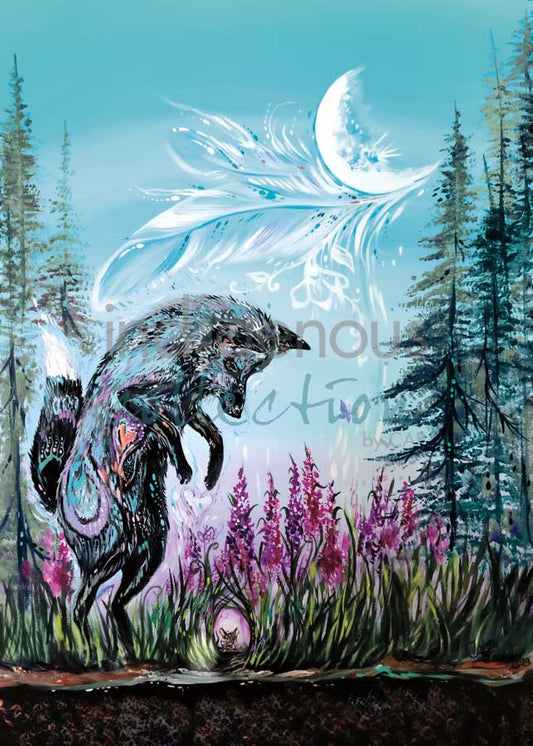 Card - Joseph - Playful Fox - 6x9