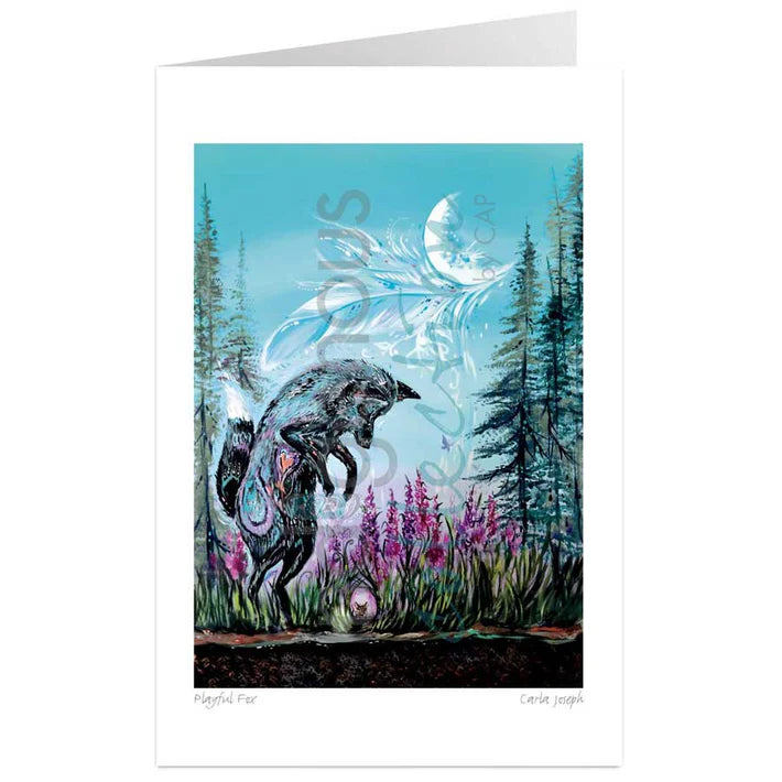 Card - Joseph - Playful Fox - 6x9