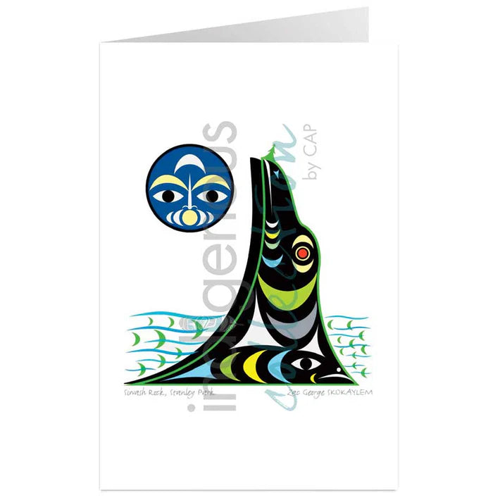 Card - Skokaylem - Siwash Rock, Stanley Park - 6x9