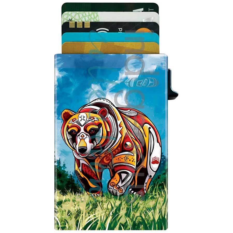Card Holder - Metal - Spirit Bear