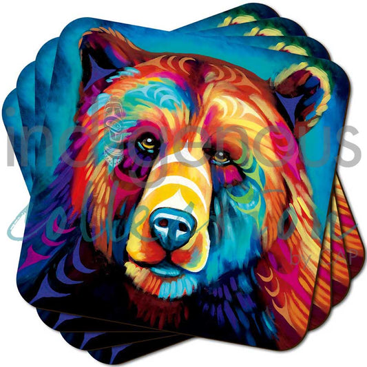 Coasters - Cork - Set of 4 - Sacred Paint: Ethereal Passage