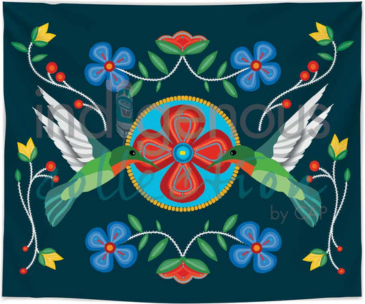 Blanket - Fleece - Hummingbirds