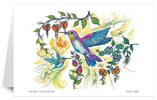 Card - Joseph - Summer Hummingbirds - 6x9