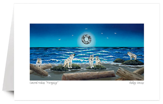 Card - Davies - Coastal Wolves “Foraging” - 6x9
