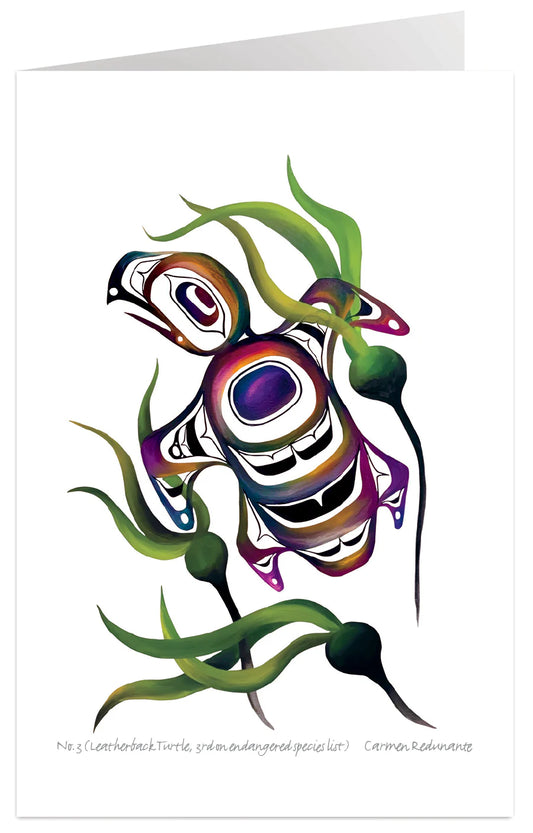 Card - Redunante - No.3 (Leatherback Turtle, 3rd on endangered species list) - 6x9