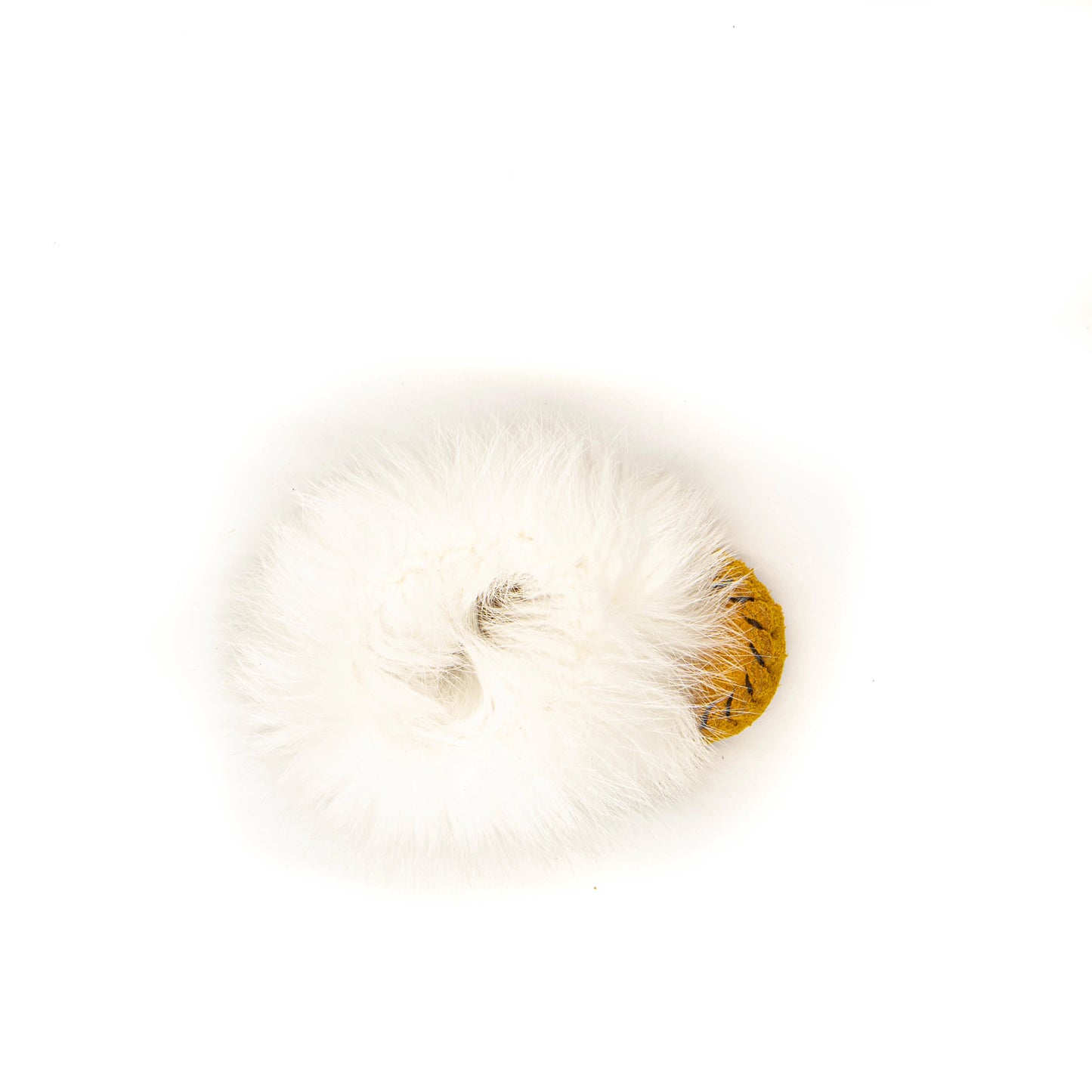 Moccasins - *Infant - Tan Suede - White Rabbit Fur