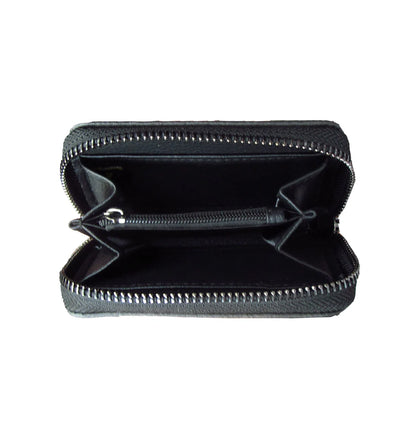 Coin Purse - Zip Around - Silver Threads