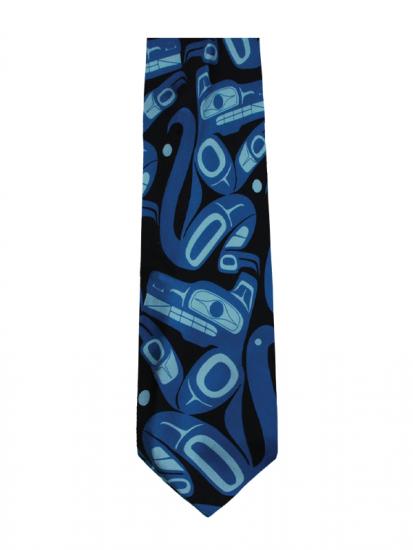 Tie - Silk - Wolf - Blue