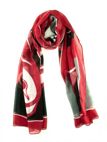 Shawl - Poly Woven - Killer Whale - Red