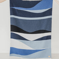 Blanket - Wool Blend - Eco-friendly - River - Reversible