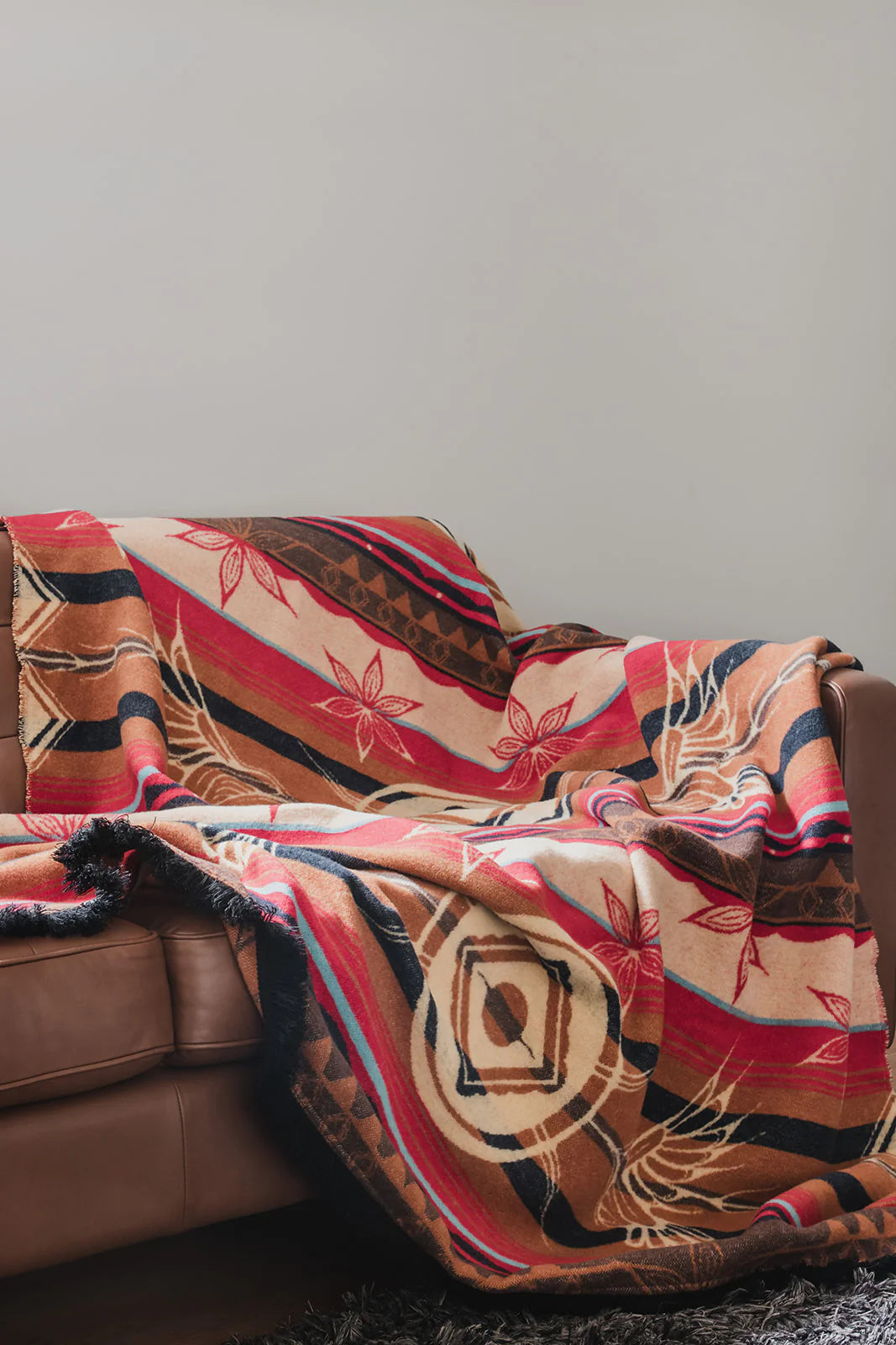 Blanket - Wool Blend - Eco-friendly - Connections - Reversible