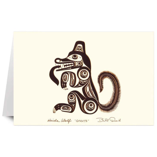 Card - Reid - Copper - Haida Wolf (Ghuuts) - 6x9