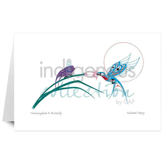 Card - Shorty - Hummingbird & Butterfly - 6x9
