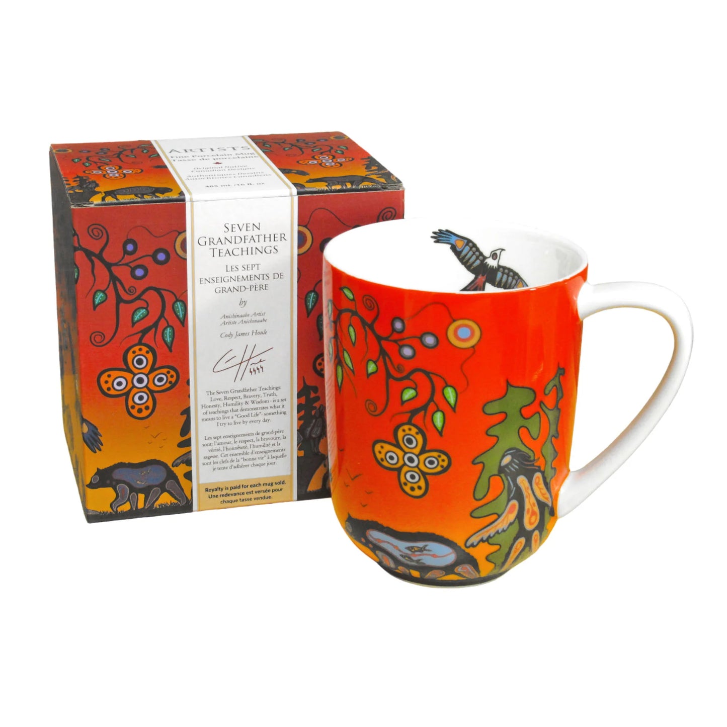 Mug - Porcelain - Seven Grandfather Teachings