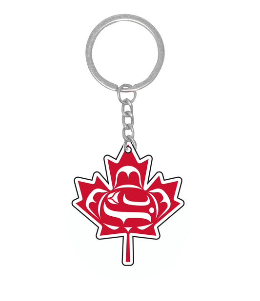 Keychain - Maple Leaf - Standing Together