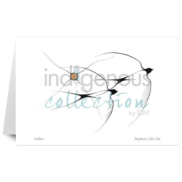 Card - Chee Chee - Swallows - 6x9