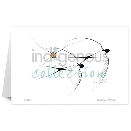 Card - Chee Chee - Swallows - 6x9
