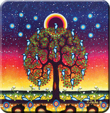 Coasters - Cork - Set of 4 - Tree of Life