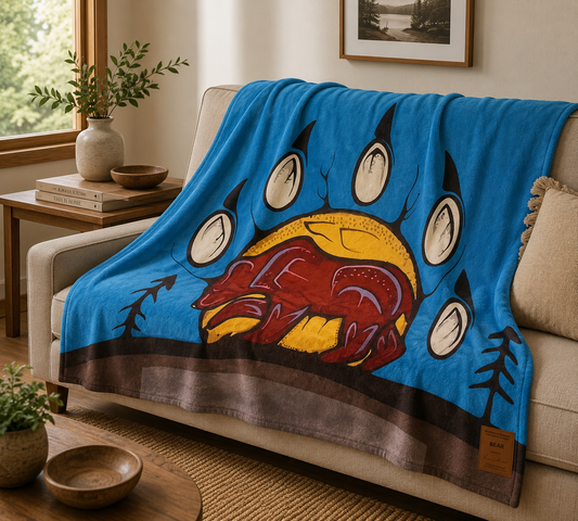 Blanket - Fleece - Sherpa - Bear