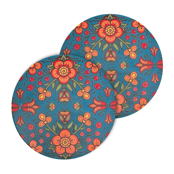 Coasters - Ceramic - Set of 2 - Prairie Beadwork