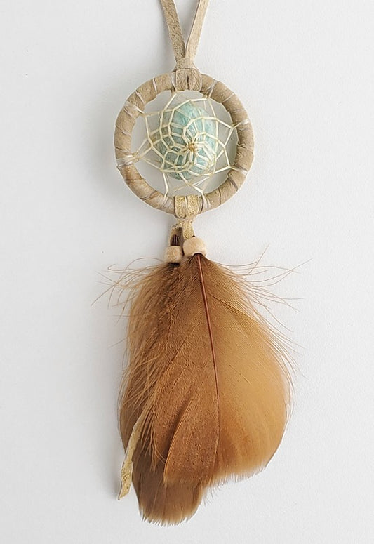 Dream Catcher - 1.5” - Protect Earth - Tan