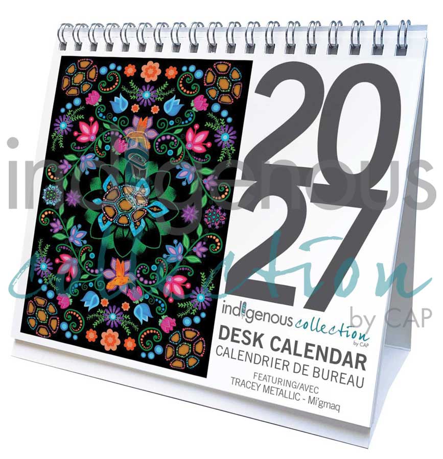 Desk Calendar - 2027 - Tracey Metallic