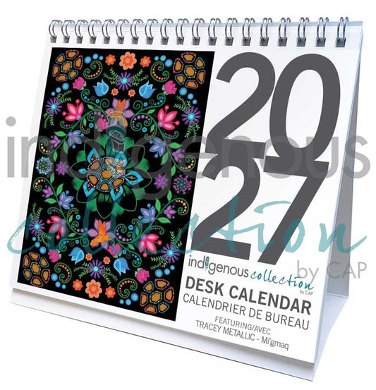 Desk Calendar - 2027 - Tracey Metallic