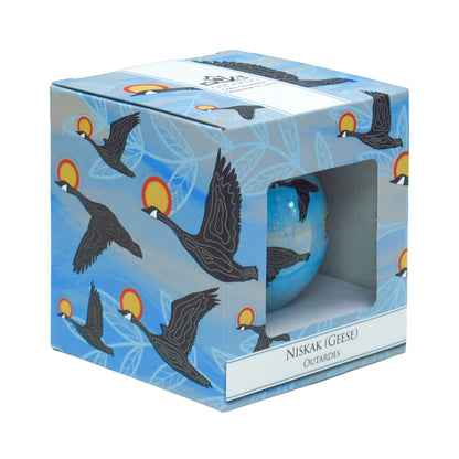 Ornament - Glass - Eruoma Awashish Niskak (Geese)