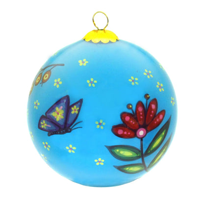 Ornament - Glass - McDonough - Happiness