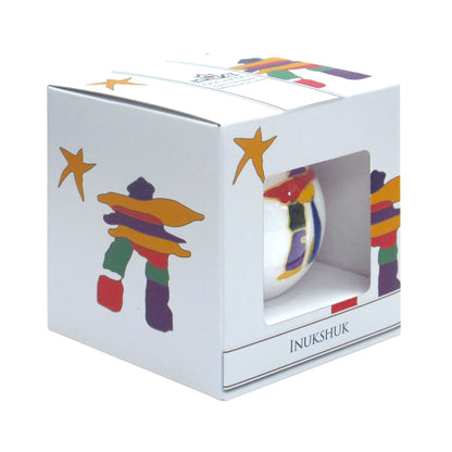 Ornament - Glass - Inukshuk