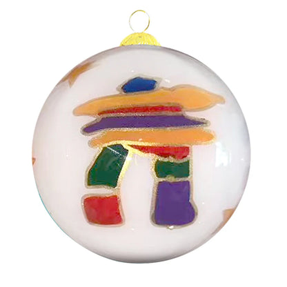 Ornament - Glass - Inukshuk