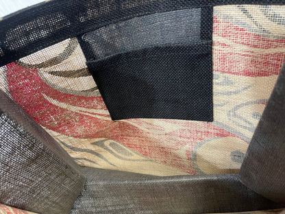 Tote Bag - Jute - Salmon - Red