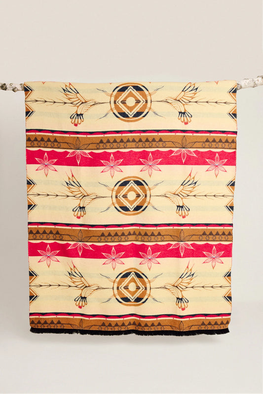 Blanket - Wool Blend - Eco-friendly - Connections - Reversible