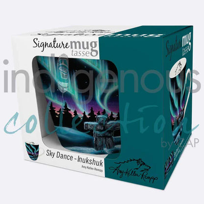 Mug - Fine China - Sky Dance Inukshuk