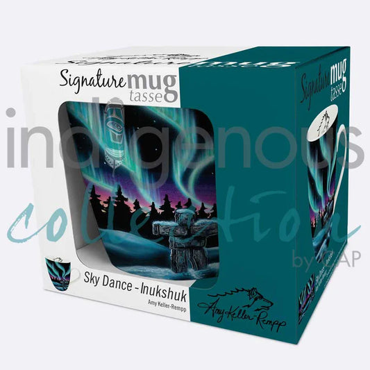 Mug - Fine China - Sky Dance Inukshuk