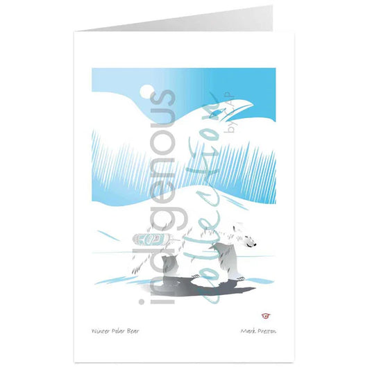 Card - *Preston - Winter Polar Bear - 6x9