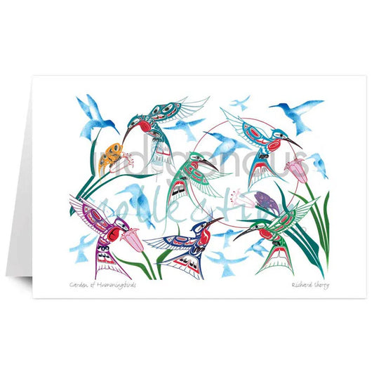 Card - Shorty - Garden of Hummingbirds - 6x9