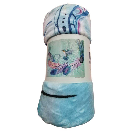 Blanket - Fleece - Hummingbird Feathers