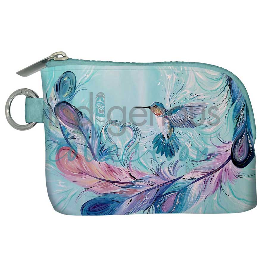 Pocket Wallet - Hummingbird Feathers
