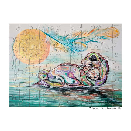Puzzle - 72 Piece - Otter Family