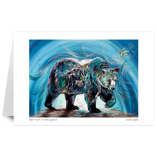 Card - Joseph - Bear with Hummingbird - 6x9