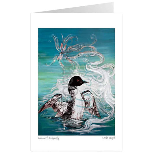Card - Joseph - Loon with Dragonfly - 6x9