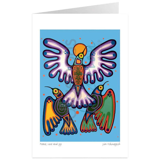 Card - *Oskineegish - Peace, Love & Joy - 6x9*